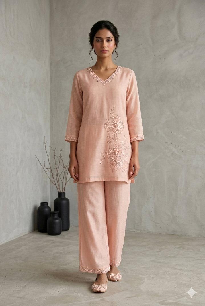 Drop 01 - The Peach Floral Set