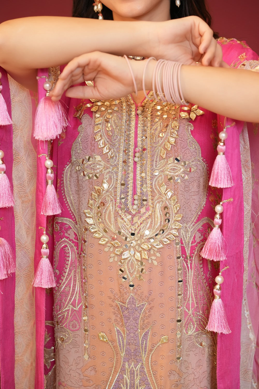 Nafasat Bahaar Pink Ensemble