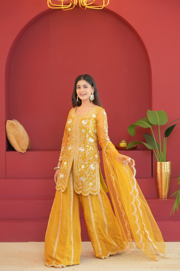 Sunehri Kiran Mustard Attire