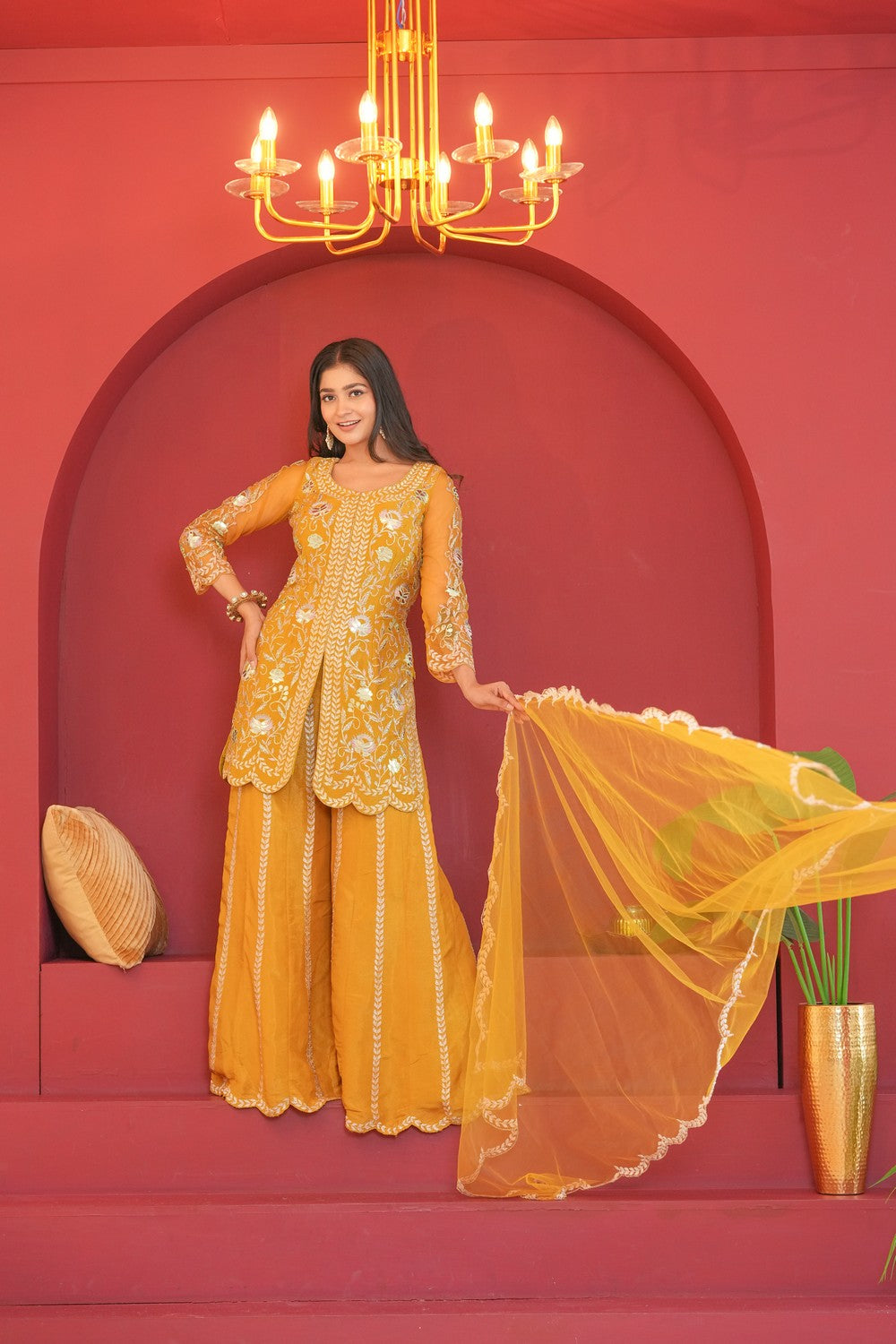 Sunehri Kiran Mustard Attire