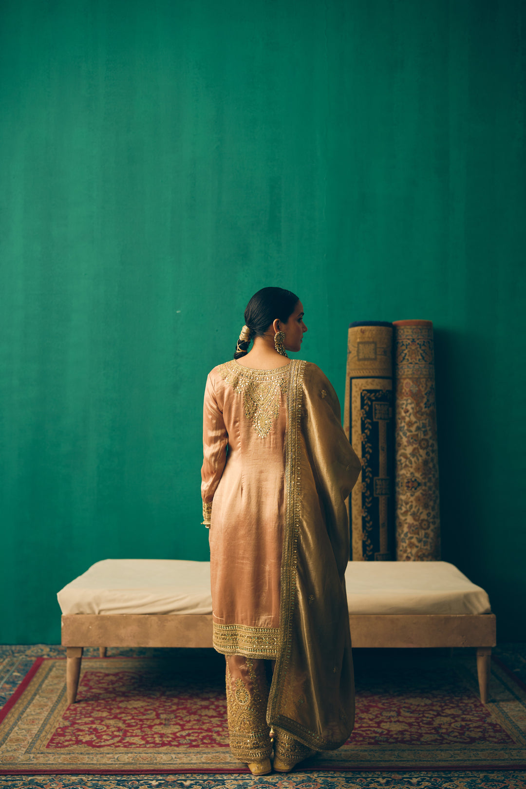 Champagne Gold Classic Salwar Suit