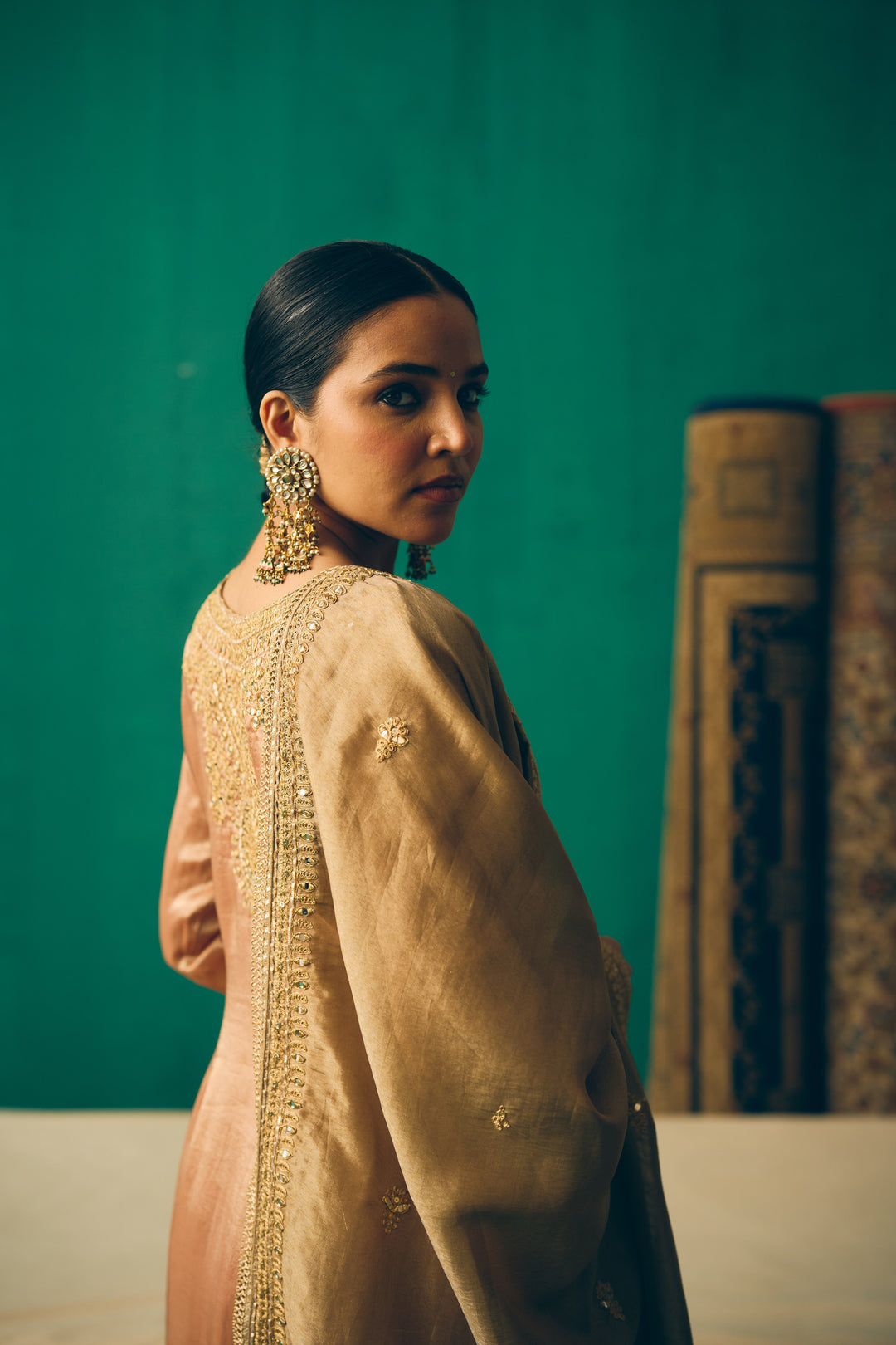 Champagne Gold Classic Salwar Suit