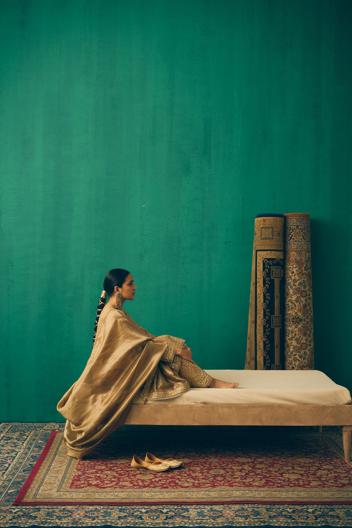 Champagne Gold Classic Salwar Suit