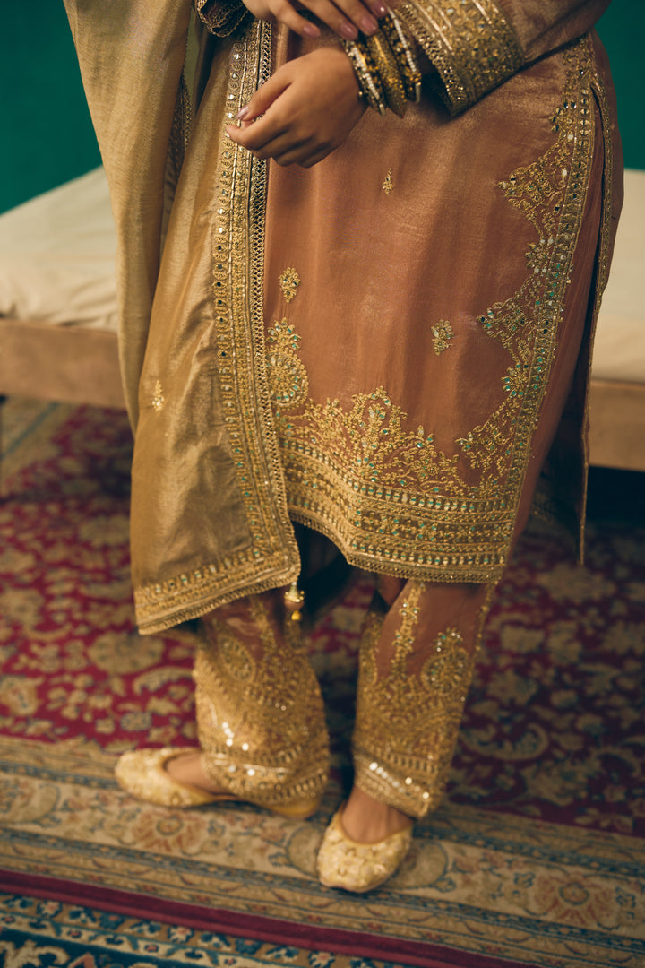 Champagne Gold Classic Salwar Suit