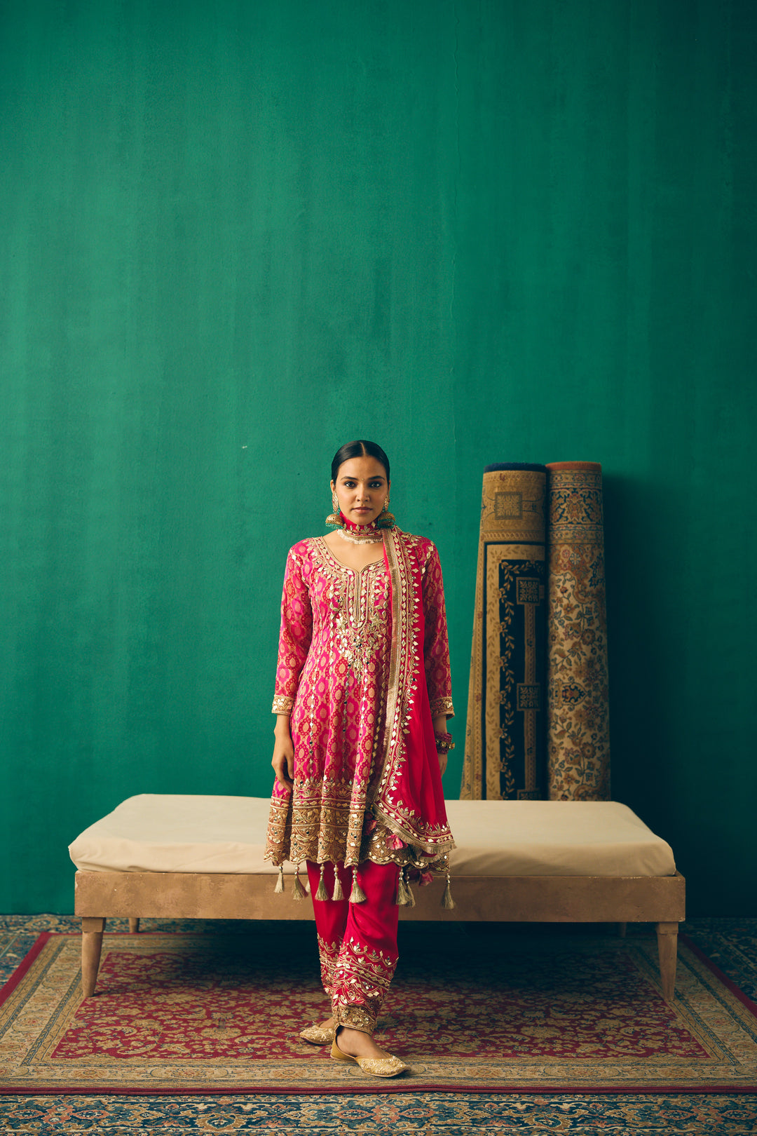 Rani Pink Heritage Suit Set