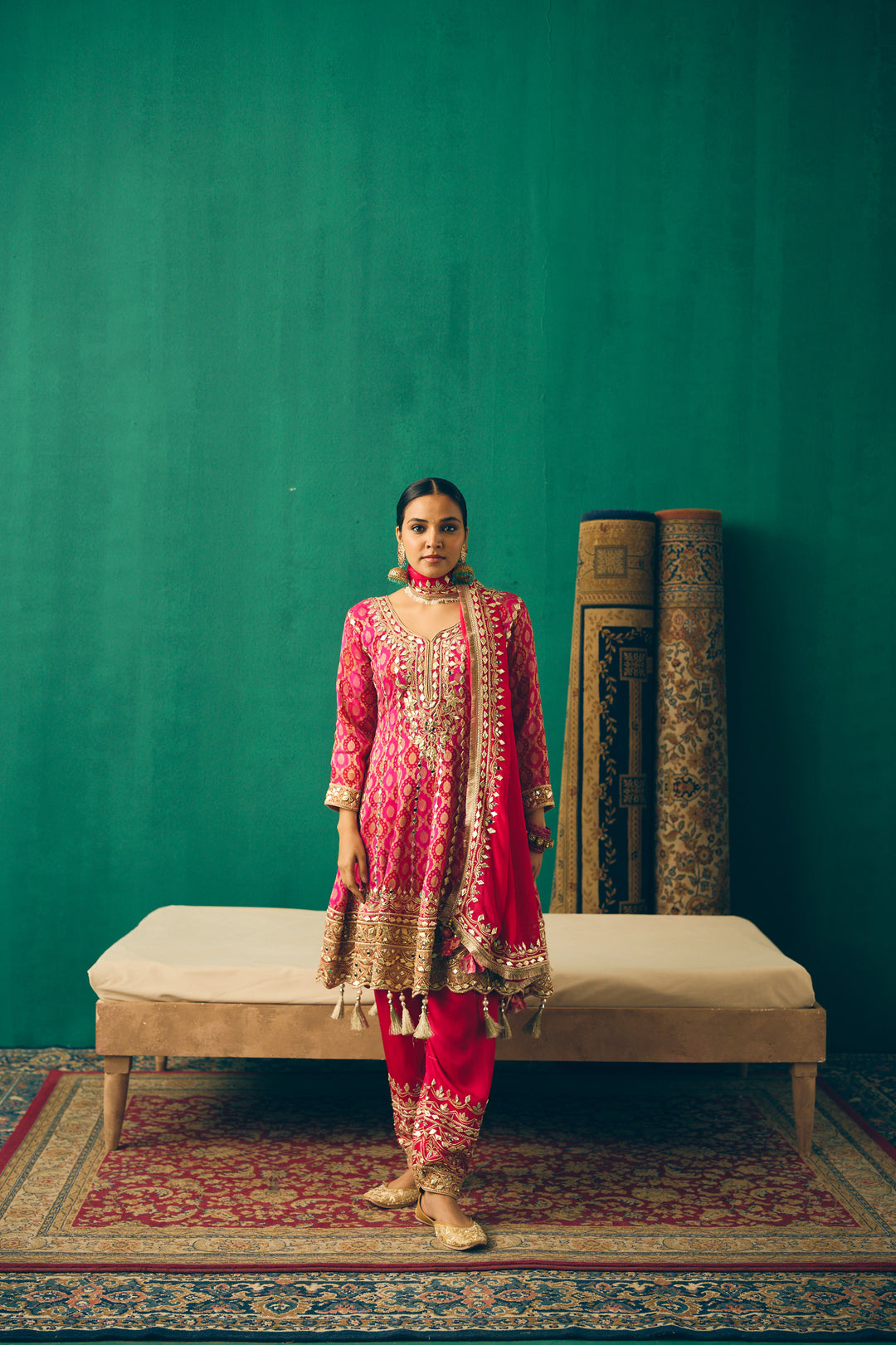 Rani Pink Heritage Suit Set