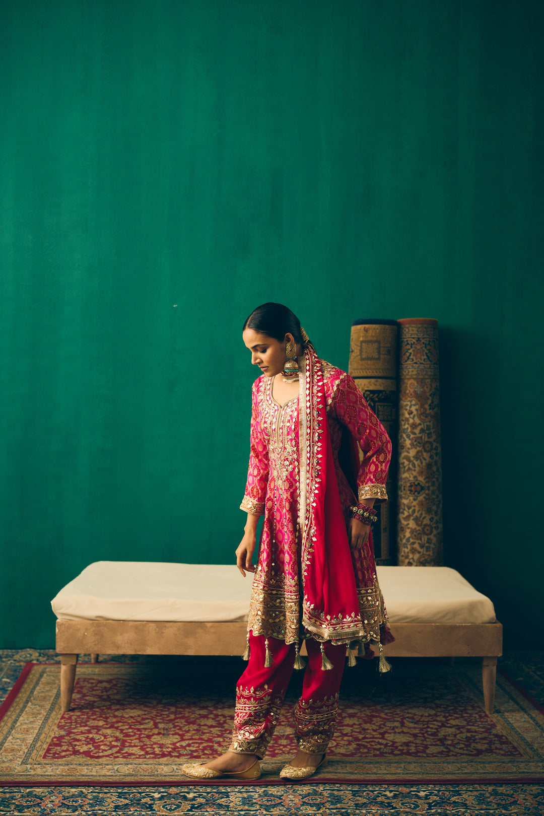 Rani Pink Heritage Suit Set