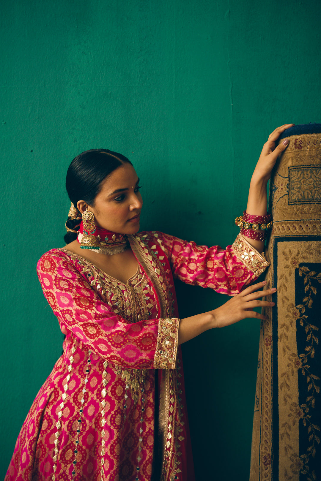 Rani Pink Heritage Suit Set