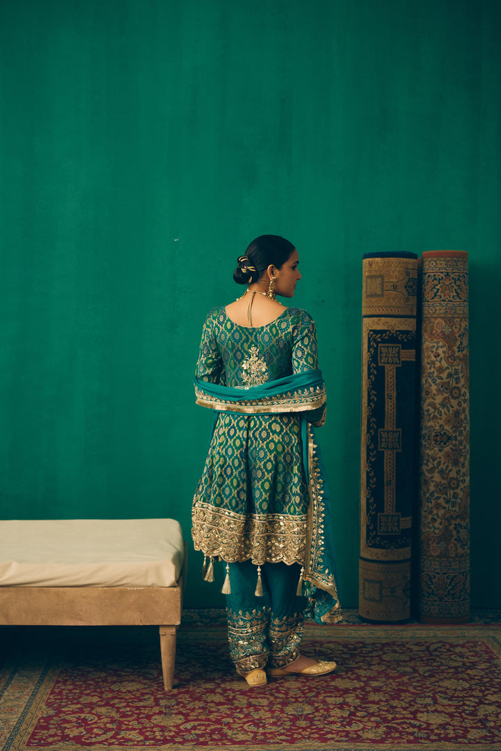 Teal & Gold Traditional Ethnic Set