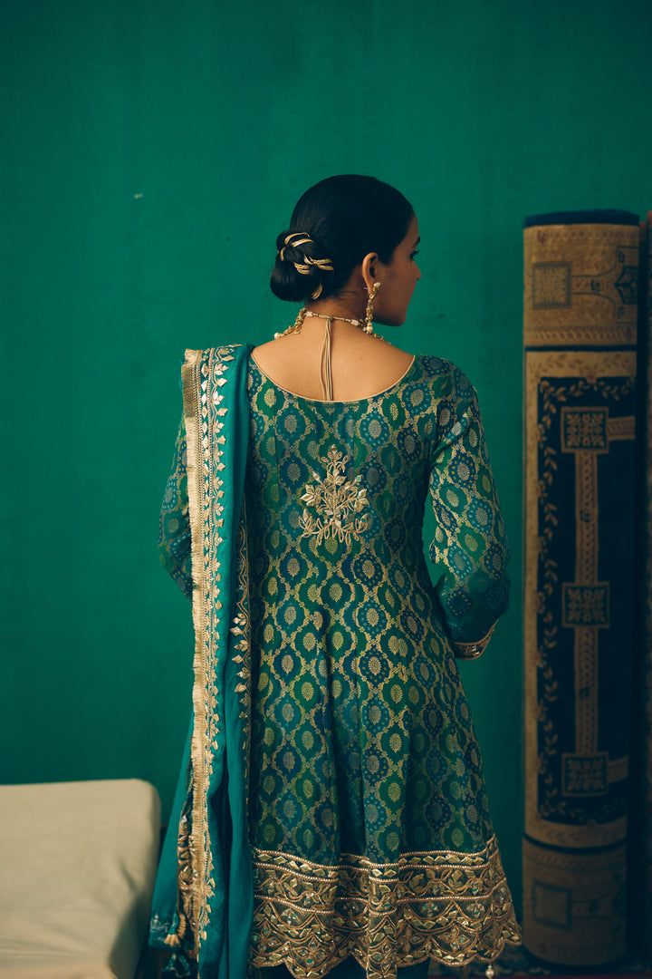Teal & Gold Traditional Ethnic Set