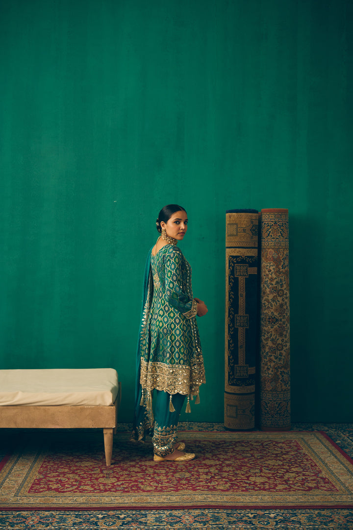 Teal & Gold Traditional Ethnic Set