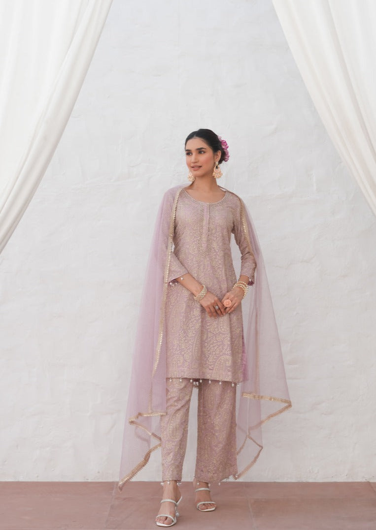 Sufiyaan Rose Gold Suit