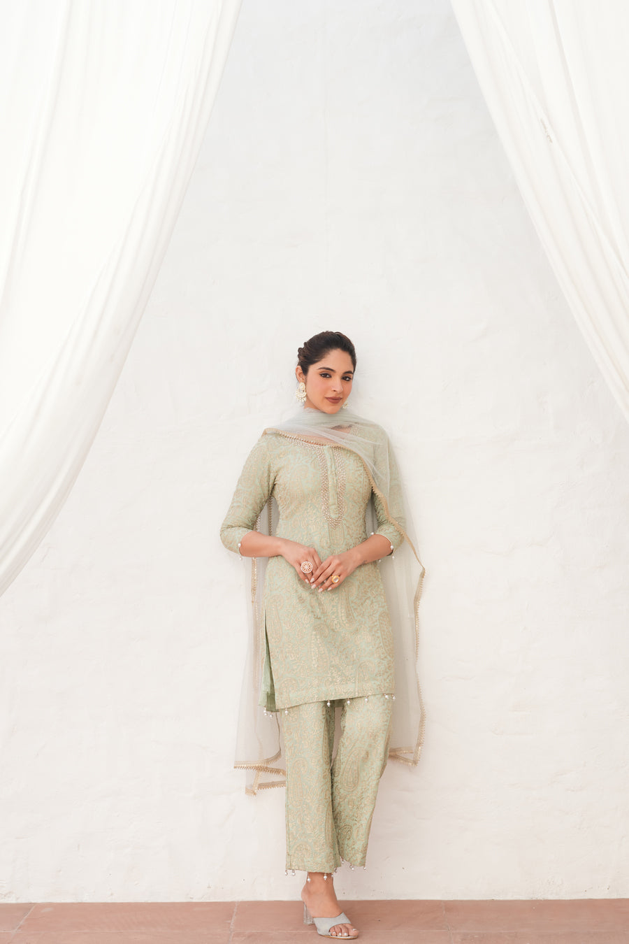 Sufiyaan Mint Green Suit