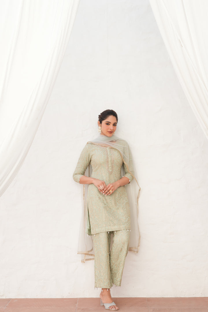 Sufiyaan Mint Green Suit