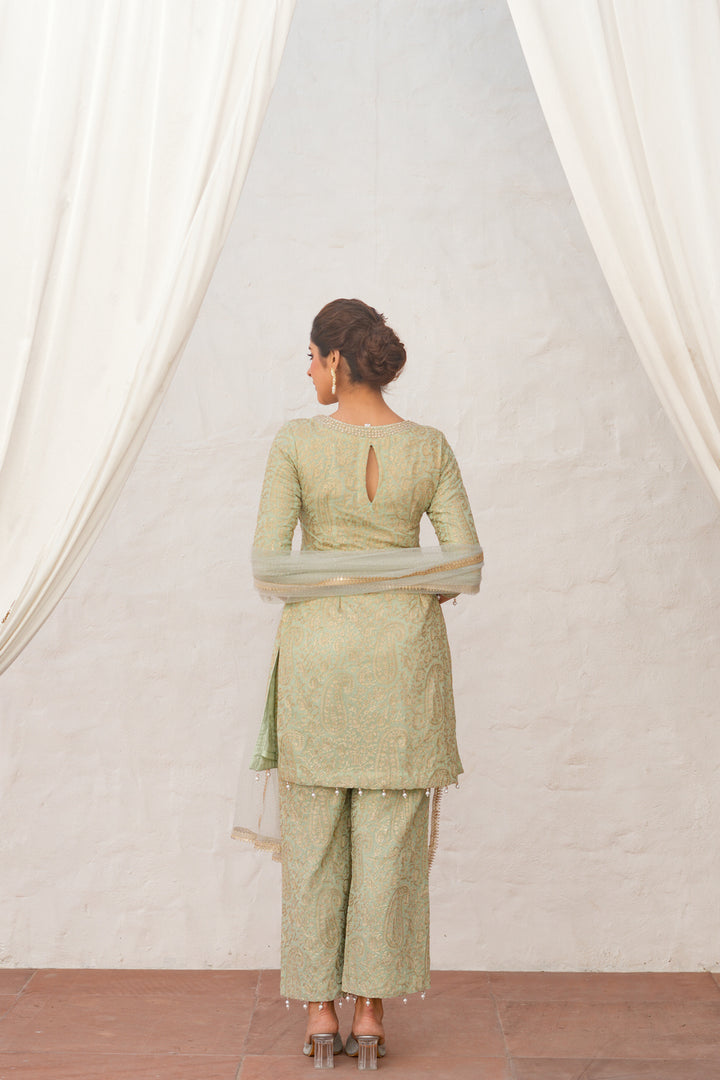 Sufiyaan Mint Green Suit