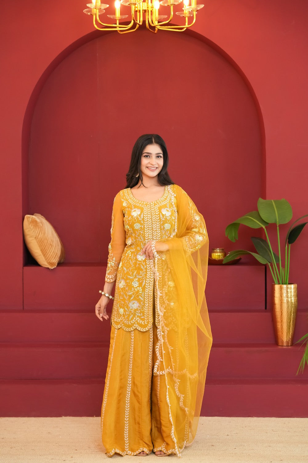 Sunehri Kiran Mustard Attire