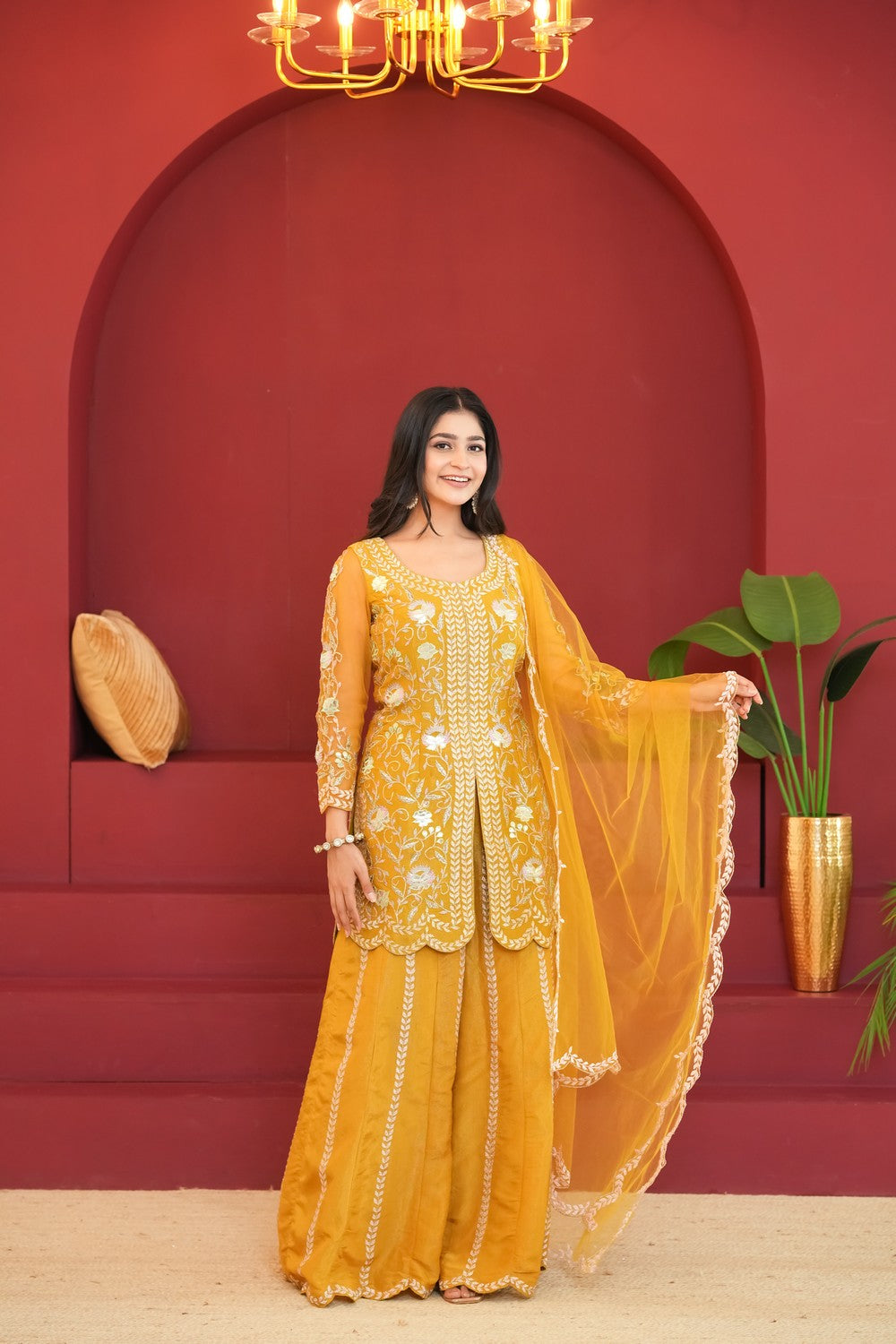 Sunehri Kiran Mustard Attire