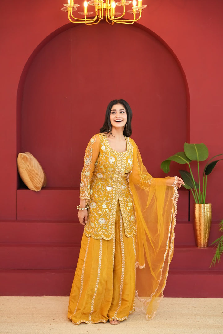 Sunehri Kiran Mustard Attire