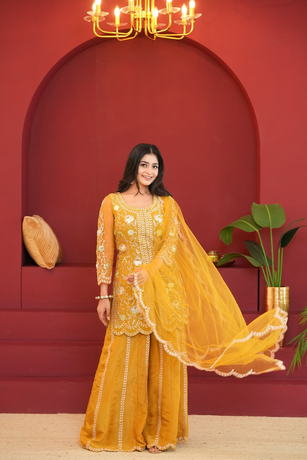 Sunehri Kiran Mustard Attire