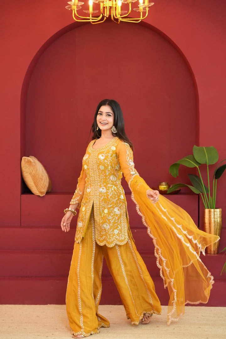 Sunehri Kiran Mustard Attire