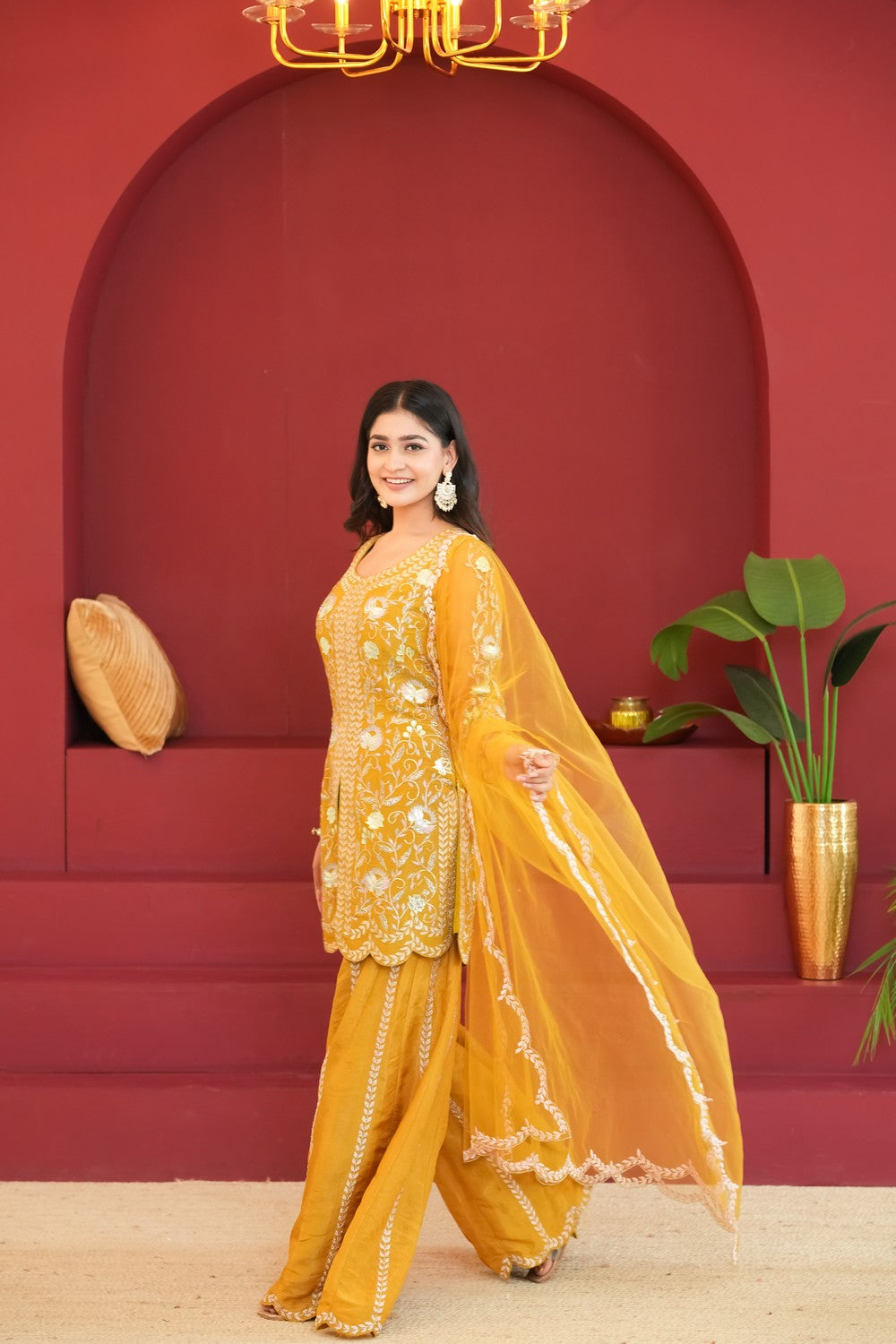 Sunehri Kiran Mustard Attire