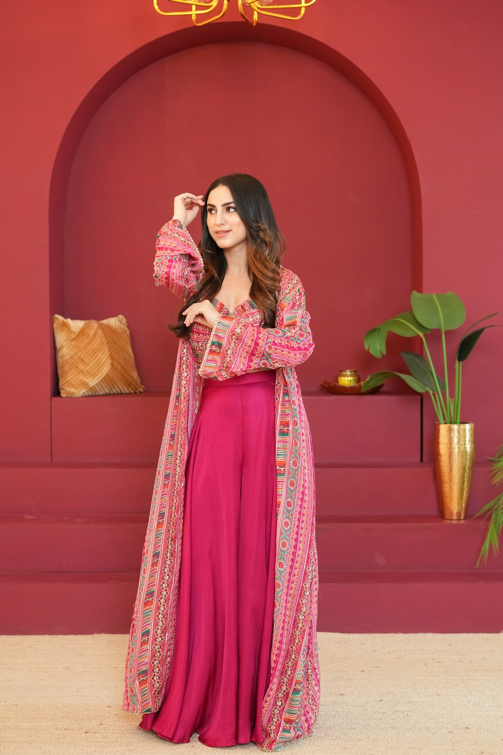 Gulshan Dastaan Fuchsia Pink Dress