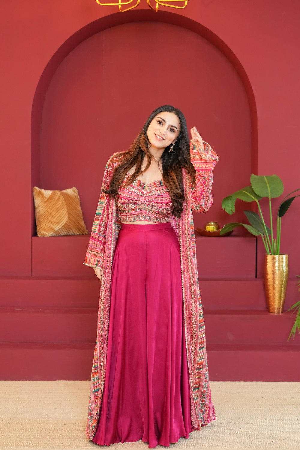 Gulshan Dastaan Fuchsia Pink Dress