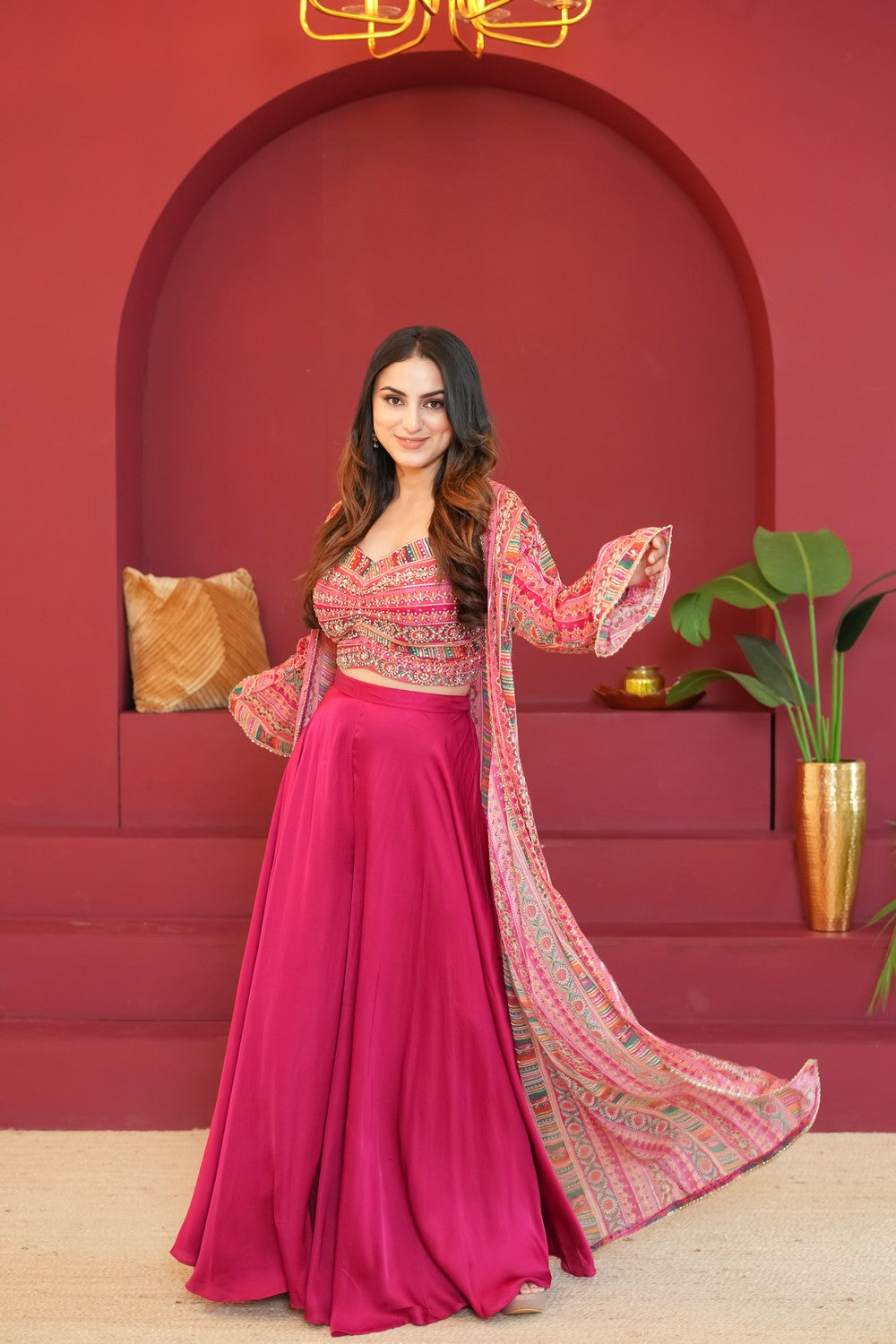 Gulshan Dastaan Fuchsia Pink Dress