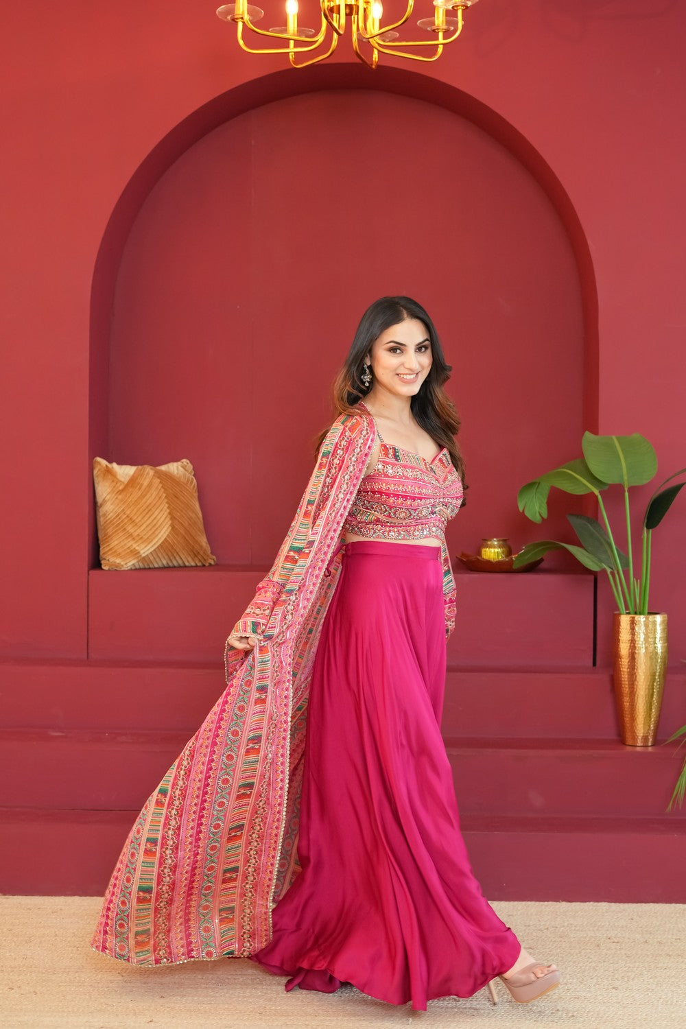 Gulshan Dastaan Fuchsia Pink Dress