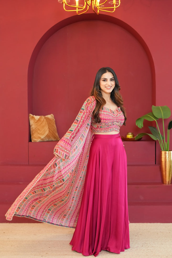 Gulshan Dastaan Fuchsia Pink Dress