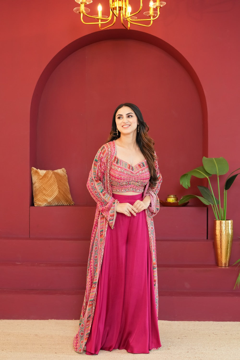 Gulshan Dastaan Fuchsia Pink Dress