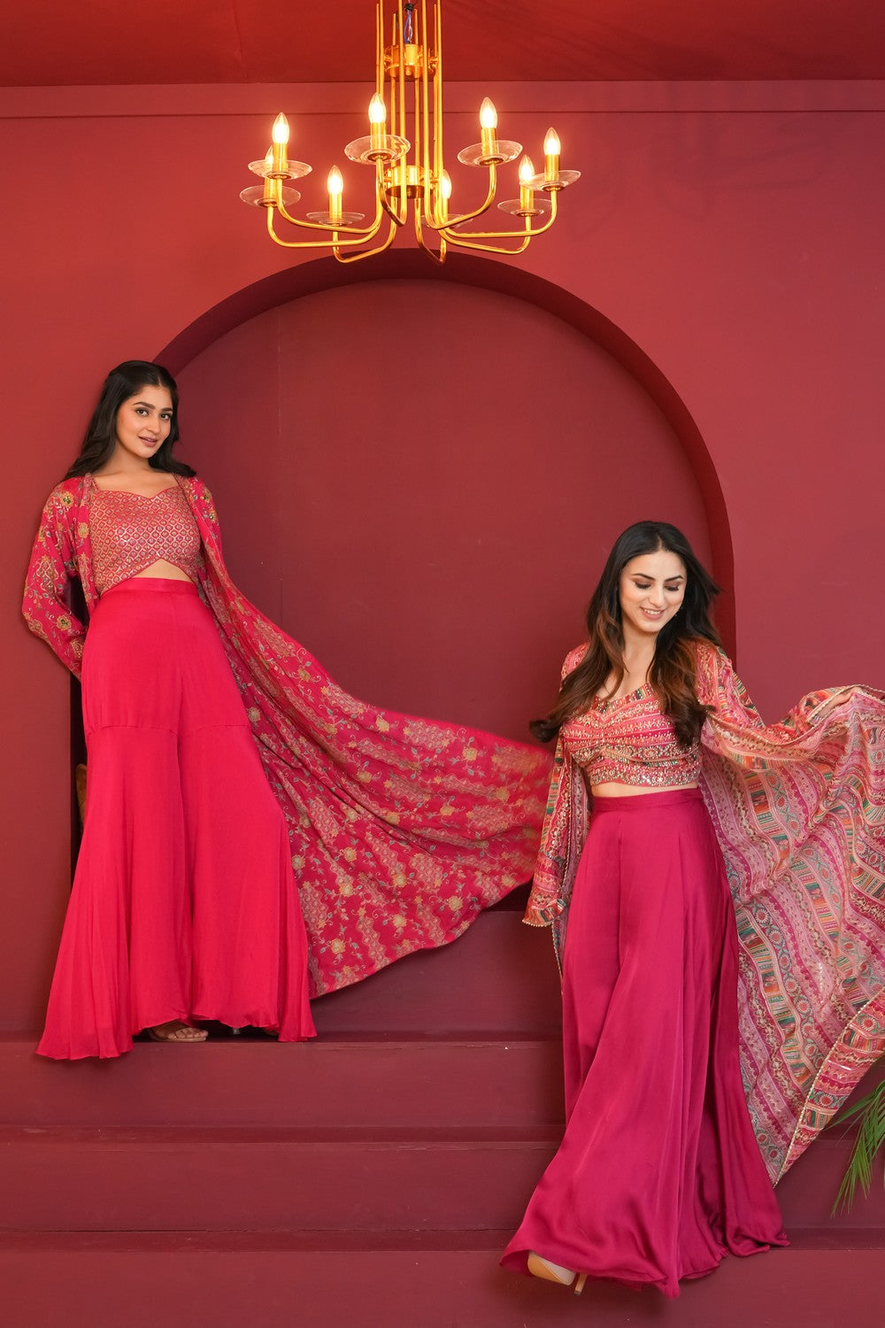 Gulshan Dastaan Fuchsia Pink Dress