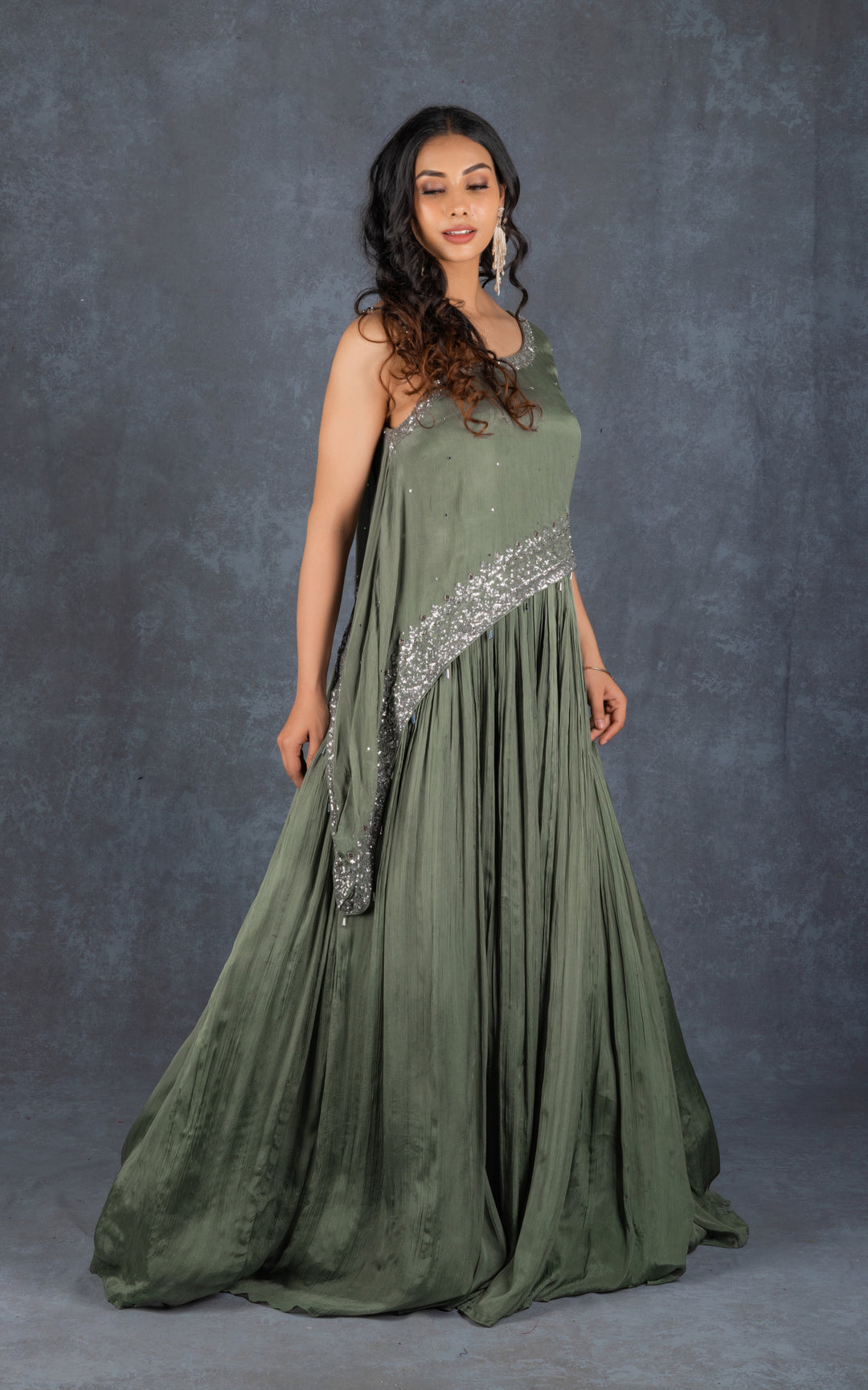 Green Stylish Gown