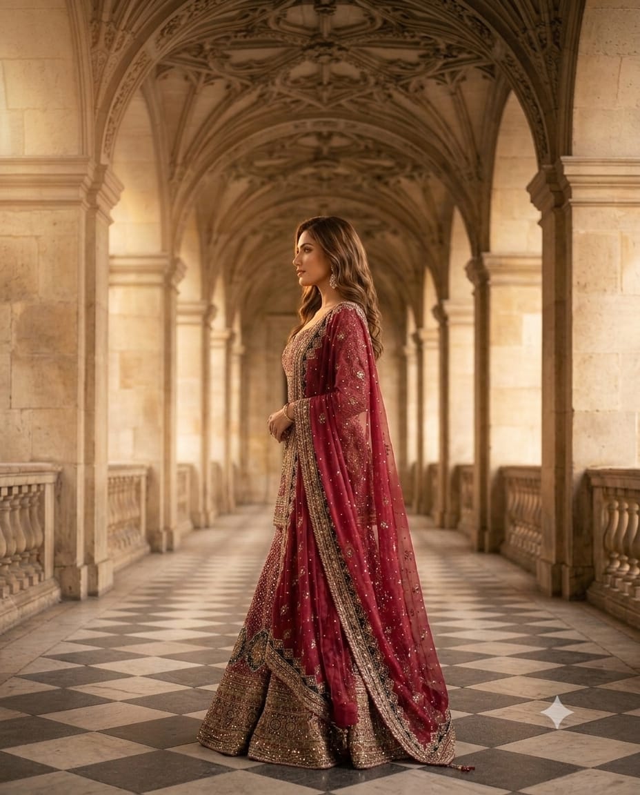 Royal Sharara Set Crafted With Luxurious Embroidery And Timeless Elegance